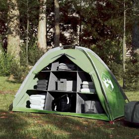 vidaXL Storage Tent 9 Compartments Green Waterproof