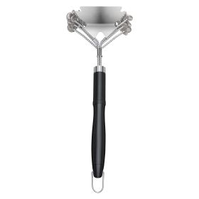 Grill Brush and Scraper, BBQ Brush for Outdoor Grills, Stainless Steel Woven Wire, Bristle Free Barbecue Brushes for Porcelain, Charcoal