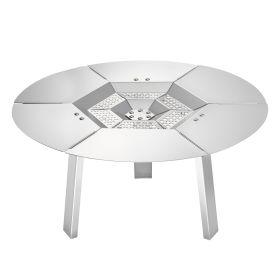 Fire Pit Heat Deflector for Solo Stove Ranger, 20 inch Round for Wood Burning Fire Pit, 304 Stainless Steel Heat Diffuser