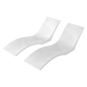 In-Pool Lounge Chairs, Set of 2 Chaise Lounger, Inside Pool Lounge Chairs for up to 5" Water Depths, Fixed in Pools & Floating on Water