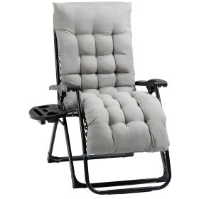 Comfy Recline Chair with Cup Rest & Cushion for Alfresco Relaxation