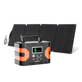 150W Portable Power Station&60W Solar Panel;  FlashFish 45000mAh Solar Generator with 60W 18V ETFE Portable Solar Panel;  Flashfish Foldable Solar Cha