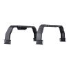 Overland Truck Bed Rack, 14.4-17.3 in Height, Adjustable Bed Cargo Rack with Security LED Light