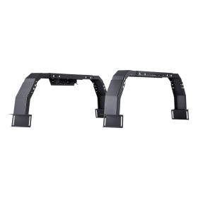 Overland Truck Bed Rack, 14.4-17.3 in Height, Adjustable Bed Cargo Rack with Security LED Light