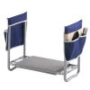 Garden Kneeler and Seat, 11 in Wide Kneeling Pad, Heavy Duty Garden Kneeling Stool, Folding Garden Seat with 2 Tool Bags, Relieve Knee & Back Pain