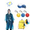 Disposable Raincoat Adults Hood Poncho Raincoat(Random Colours Shipping)