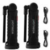 Rechargeable LED Work Light, 1200 mAh, Magnetic Mechanic Flashlight with Magnetic Base, 360° Rotation, 5 Lighting Modes