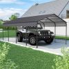 supply Video NEW Metal Carport 12 ×20 FT Heavy Duty with Galvanized Steel Roof, Metal Garage Canopy with Galvanized Steel Roof & Frame