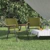 Camping Chair Set of 2 Green 500D Oxford fabric with PE coating
