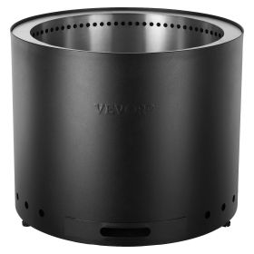 Smokeless Fire Pit Stove Bonfire, H: 15.4 in x Dia: 19.3 in ,Wood Burning Fireplaces with Removable Ash Pan