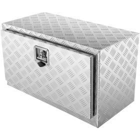 Underbody Truck Box, 30"×14"×16" Pickup Storage Box, Heavy Duty Aluminum Diamond Plate Tool Box with Lock and Keys