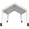 Carport, 10x20 ft Heavy Duty Car Canopy Garage Boat Shelter Party Tent with 8 Reinforced Poles and 4 Weight Bags