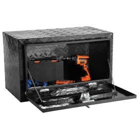 Underbody Truck Box, 36" x 14" x 16" Pickup Storage Box, Heavy Duty Aluminum Diamond Plate Tool Box with Lock and Keys