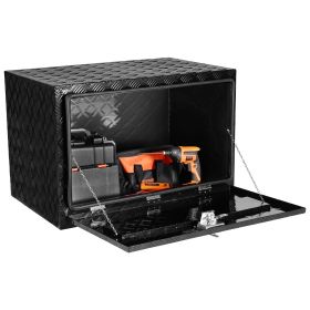 Underbody Truck Box, 48" x 17" x 18" Pickup Storage Box, Heavy Duty Aluminum Diamond Plate Tool Box with Lock and Keys