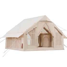 Inflatable Tents for Camping, 4-6 Person Easy Setup Blow up Tent with Hand Pump