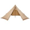 Hot Tent for 4 Persons, Portable Winter Tipi Tent with Stove Jack, Waterproof Canvas Camping Tents