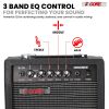 5 Core Guitar Amp 20W Electric Portable Mini Amplifier w Built in 6.5" Speaker Aux Headphone Jack