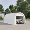 16' x 10' Carport, Heavy Duty Portable Garage / Storage Tent with Large Zippered Door, Anti-UV PE Canopy Cover for Car, Truck, Boat,