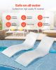 In-Pool Lounge Chairs, Set of 2 Chaise Lounger, Inside Pool Lounge Chairs for up to 5" Water Depths, Fixed in Pools & Floating on Water