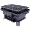 Oval Cast Iron Grill Outdoor, Portable Charcoal Grill and Tabletop Cast Iron Skillet - 100% Cast Iron, Durable, Small Charcoal Grill, Camping Stove