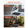 Bouldering Crash Pad, Bi-Fold Rock Climbing Crash Pad with Adjustable Backpack Straps and Handle