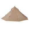 Hot Tent for 2 Persons, Portable Winter Tipi Tent with Stove Jack, Waterproof Canvas Camping Tents