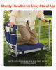 Garden Kneeler and Seat, 11 in Wide Thick Kneeling Pad, Heavy Duty Garden Kneeling Stool, Folding Garden Seat with 1 Tool Bag