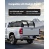 Overland Truck Bed Rack, 51.2-65.4 in Width, Adjustable Overland Bed Cargo Rack with Sidebar, 900 lbs Static Capacity