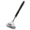 Grill Brush and Scraper, BBQ Brush for Outdoor Grills, Stainless Steel Woven Wire, Bristle Free Barbecue Brushes for Porcelain, Charcoal