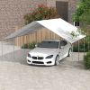 19' x 19.5' Carport, Portable Garage and Patio Canopy Tent, Anti-UV Cover for Car, Truck, Boat, Catering, Wedding