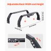 Overland Truck Bed Rack, 14.4-17.3 in Height, Adjustable Bed Cargo Rack with Security LED Light
