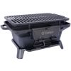 Oval Cast Iron Grill Outdoor, Portable Charcoal Grill and Tabletop Cast Iron Skillet - 100% Cast Iron, Durable, Small Charcoal Grill, Camping Stove