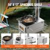 Wood Stove, 80 inch, Stainless Steel Camping Tent Stove, Portable Wood Burning Stove with Chimney Pipes & Gloves