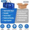 Heavy Duty Moving Bags or Storage Bag – Large Moving Boxes with Backpack Straps, Zippers & Handles – Perfect for Moving, College Dorm, Traveling