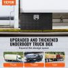 Underbody Truck Box, 30" x 17" x 18" Pickup Storage Box, Heavy Duty Aluminum Diamond Plate Tool Box with Lock and Keys