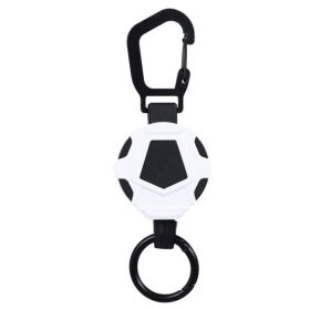Telescopic Resilience Steel Wire Rope Metal Anti-theft Buckle (type: Anti-theft Buckle, Color: White/Black)