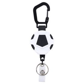 Telescopic Resilience Steel Wire Rope Metal Anti-theft Buckle (type: Anti-theft Buckle, Color: White & Black)