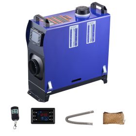 Diesel Heater, 8KW, DC 12V/24V, All in One Portable Diesel Air Heater with Remote Control and LCD Screen, Fast Heating Low Noise (Default: Default)
