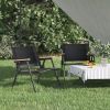 Camping Chair Set of 2 Black