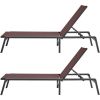 Chaise Lounge Chairs Outdoor, Aluminum Patio Lounge Chairs with Adjustable 5-Position