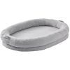 Human Dog Bed, 72" x48"x10" Human Dog Bed for Adult, Human Size Dog Bed with Washable Faux Rabbit Fur Cover, Egg Orthopedic Foam, Storage Pocket