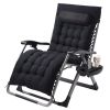 Zero Gravity Chair, 33 inch Zero Gravity Recliner Lounge Chair for Indoor and Outdoor, Adjustable Anti Gravity Chair with Cushion, Headrest, Footrest