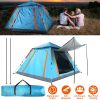 4-5 Person Pop-Up Camping Tent, Instant Setup Family Tent with 2 Mosquito Nets Windows, Portable for Hiking, Backpacking & Outdoor Adventures