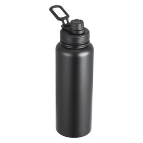 Insulated Water Bottle Stainless Steel with Wide Mouth Lid (type: Insulated  Cup, Color: Black)