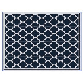 Outsunny Reversible Outdoor Rug Carpet, 9' x 18' Waterproof Plastic Straw Rug, Portable RV Camping Rugs with Carry Bag, Large Floor Mat for Backyard (Color: as Pic)