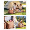 Picnic Backpack, Beach Picnic Backpack Bag for 4 Person with Insulated Cooler Compartment, Detachable Bottle/Wine Holder, Lightweight Blanket