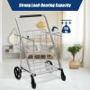 Heavy Duty Folding Utility Shopping Double Cart