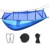 2 Persons Hammock 600LBS Max Load with Mosquito Net Outdoor Hiking Camping Hommock Portable Nylon Swing Hanging Bed