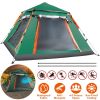 4-5 Person Pop-Up Camping Tent, Instant Setup Family Tent with 2 Mosquito Nets Windows, Portable for Hiking, Backpacking & Outdoor Adventures
