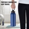 Insulated Water Bottle Stainless Steel with Wide Mouth Lid